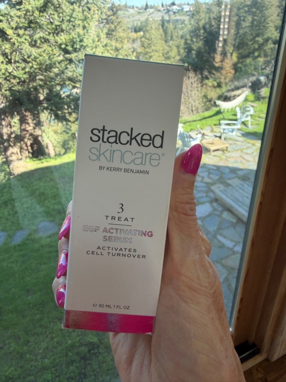 StackedSkincare RGF Activating Serum — Pink Accent